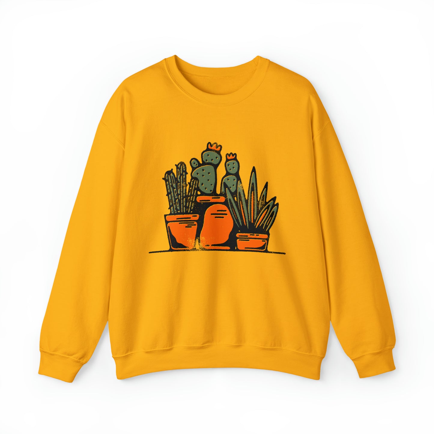 Cute retro cactus graphic sweatshirt, vintage inspired succulent sweater, botanical nature desert hoodie, southwest landscape, country shirt