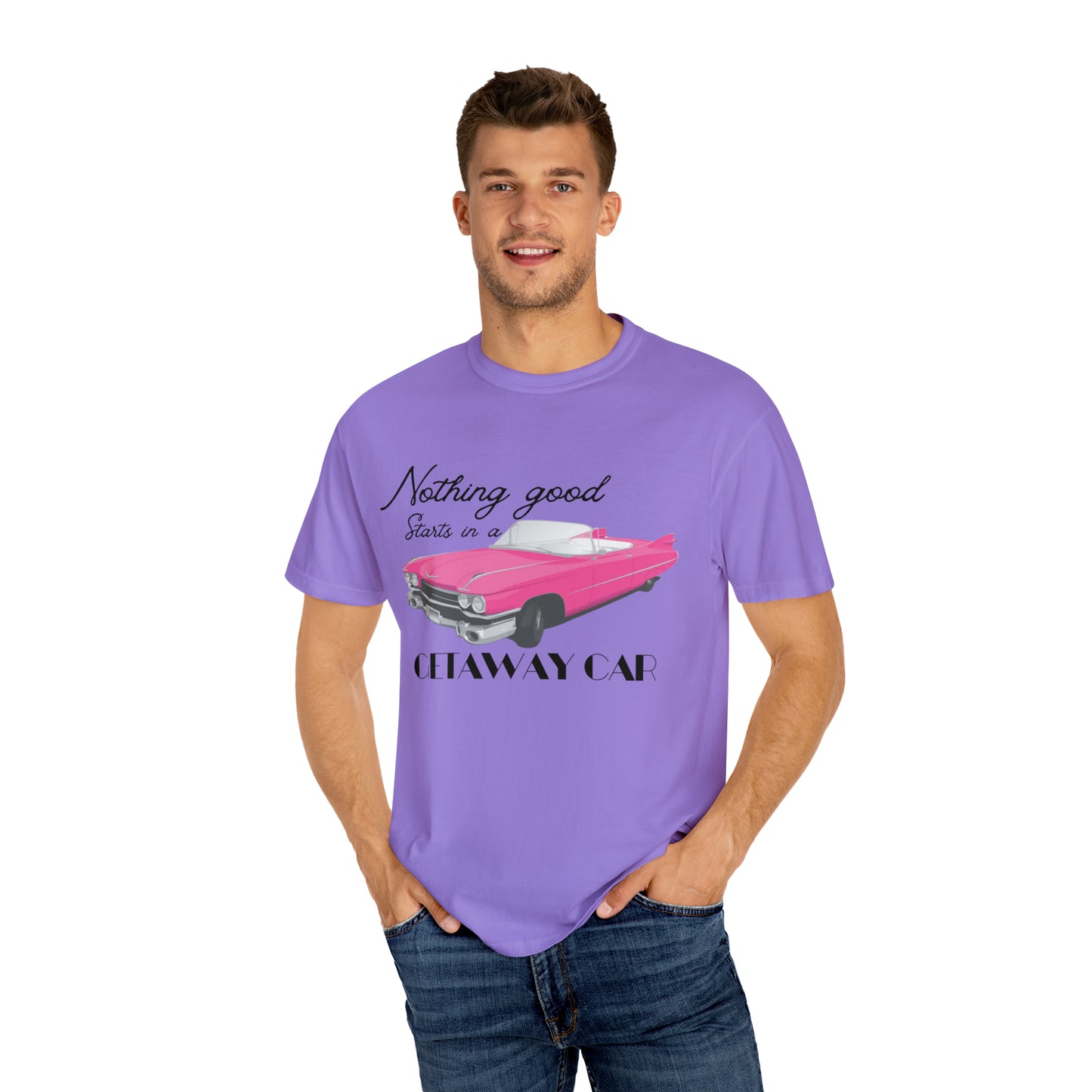 Pink convertible Getaway Car Shirt, Nothing Good, Reputation Album, Taylor Merch, Taylor Fan Gift, Concert TShirt, Comfort Colors