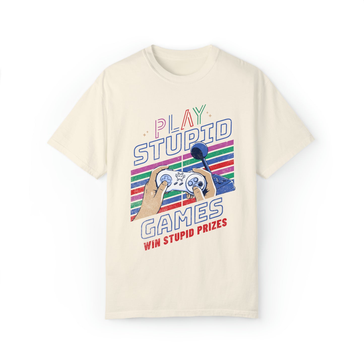 Comfort colors play stupid games Shirt, Taylor Lover Merch, Eras Merch, Gamer fan Merch, Boho tshirt, retro video game, rainbow pride tee