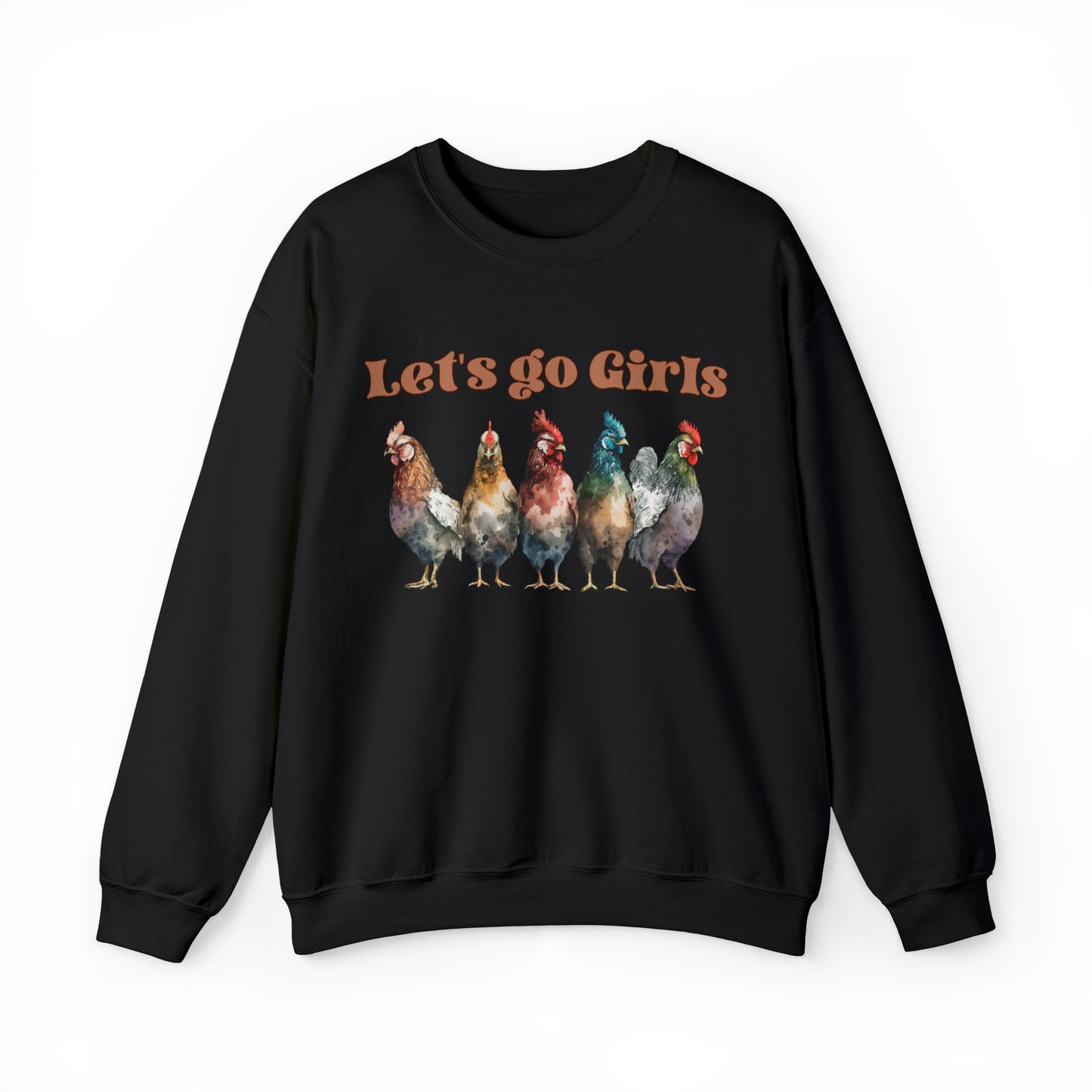 Cute Chicken Shirt For Farmer, Funny Chicken Sweatshirt, Chicken Mom sweater, Farm Girl hoodie, Farm Family  shirt, lets go girls hen flock