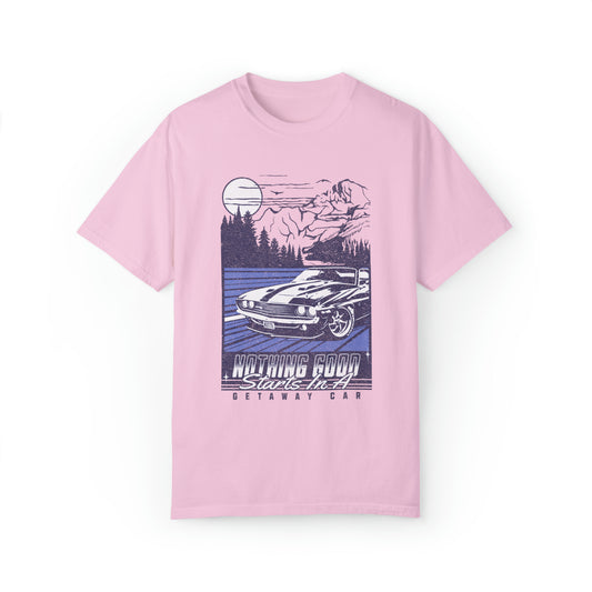 Vintage convertible Getaway Car Shirt, Nothing Good, Reputation Album, eras concert Merch, boho Taylor Fan Gift, tour TShirt, Comfort Colors