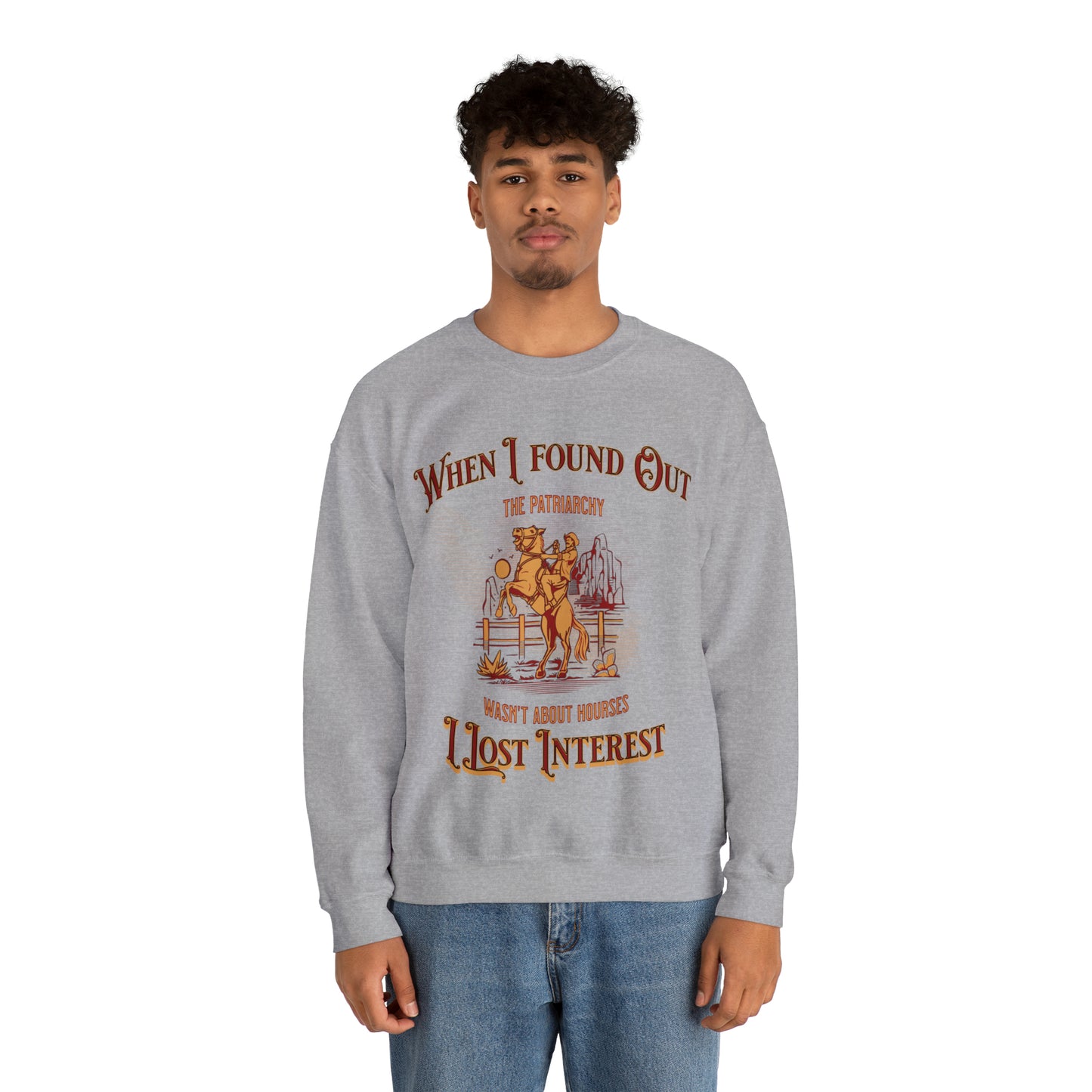 Funny barb movie ken quote sweater, when I found out the patriarchy wasnt about horses, cowboy feminist sweatshirt, Barbiecore, himbo hoodie