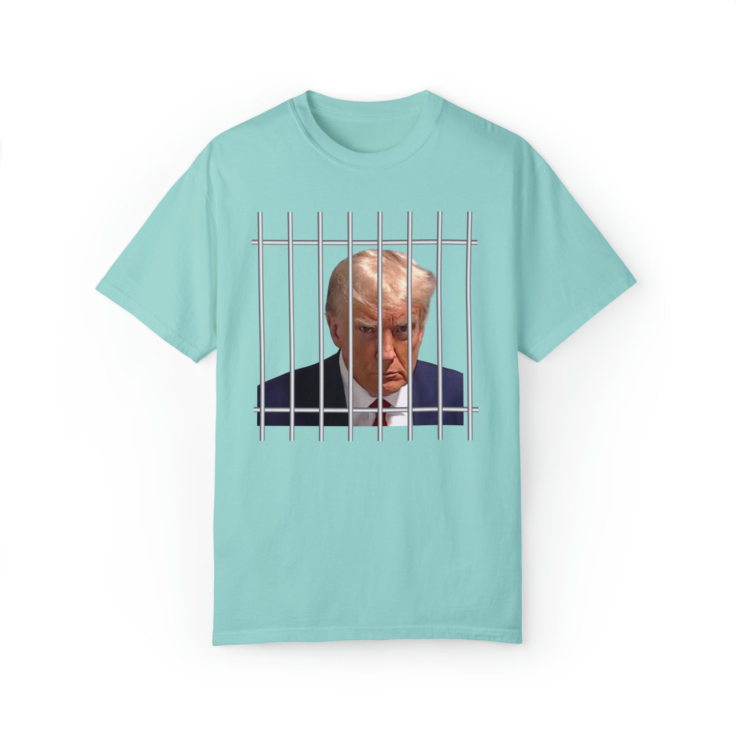 Comfort colors funny Donald Trump Mugshot jail Tshirt, meme shirt, dark humor tee, distressed graphic tee, political shirt, democrat, liberal