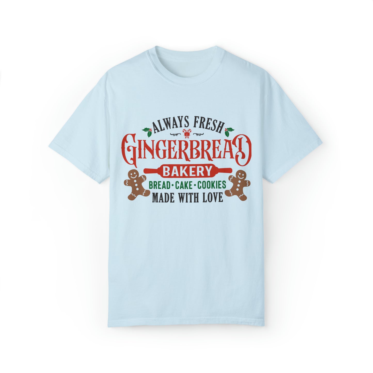 Gingerbread bakery tshirt, pink christmas, cute christmas shirt