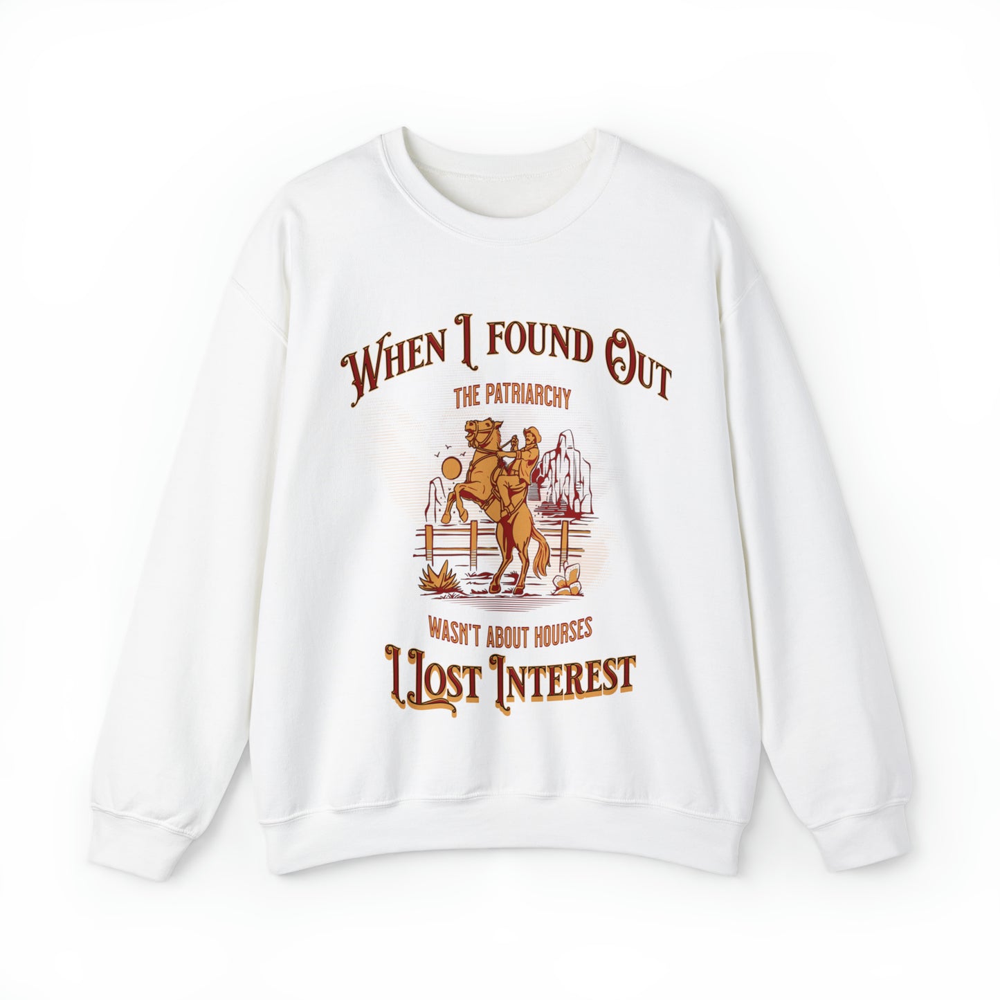 Funny barb movie ken quote sweater, when I found out the patriarchy wasnt about horses, cowboy feminist sweatshirt, Barbiecore, himbo hoodie