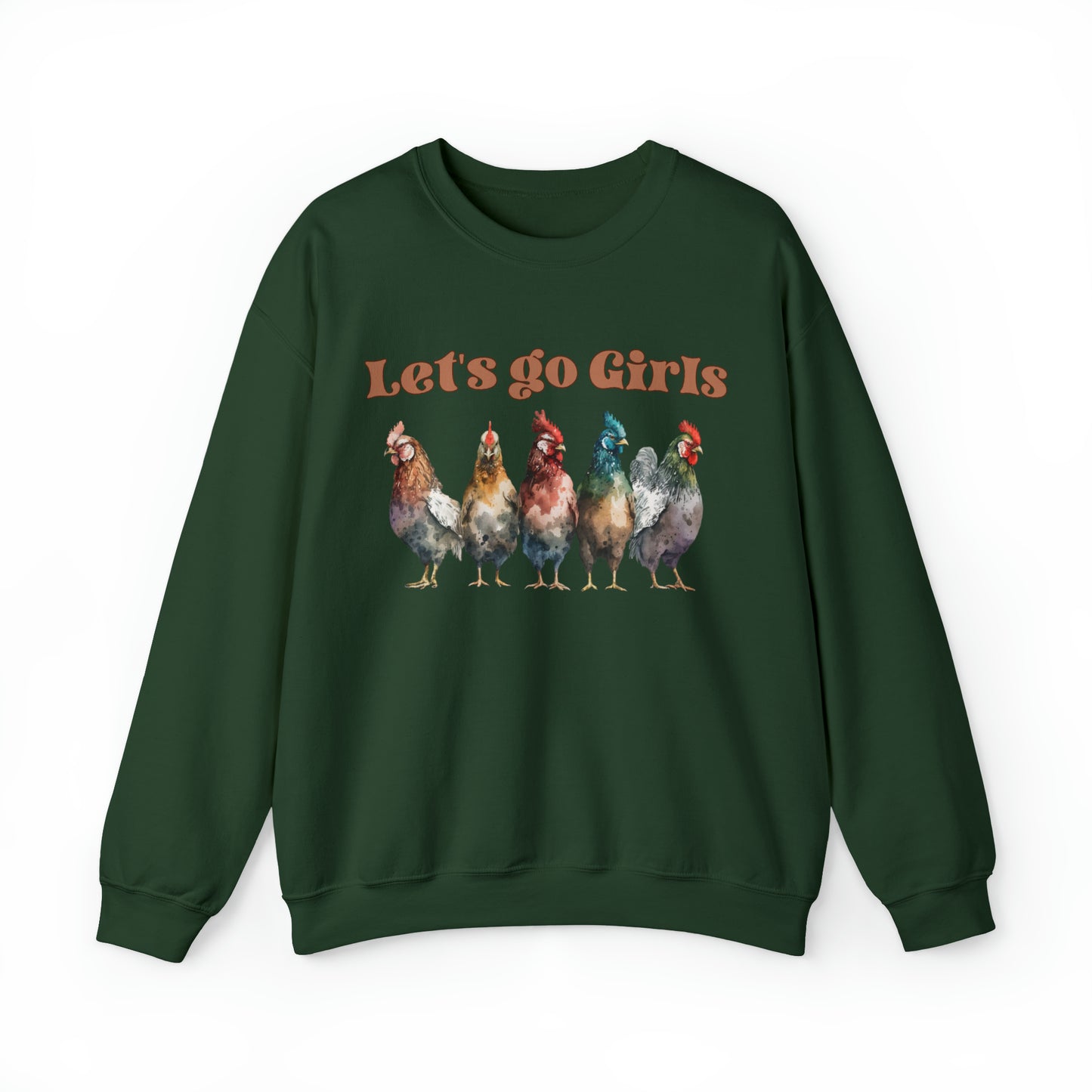 Cute Chicken Shirt For Farmer, Funny Chicken Sweatshirt, Chicken Mom sweater, Farm Girl hoodie, Farm Family  shirt, lets go girls hen flock