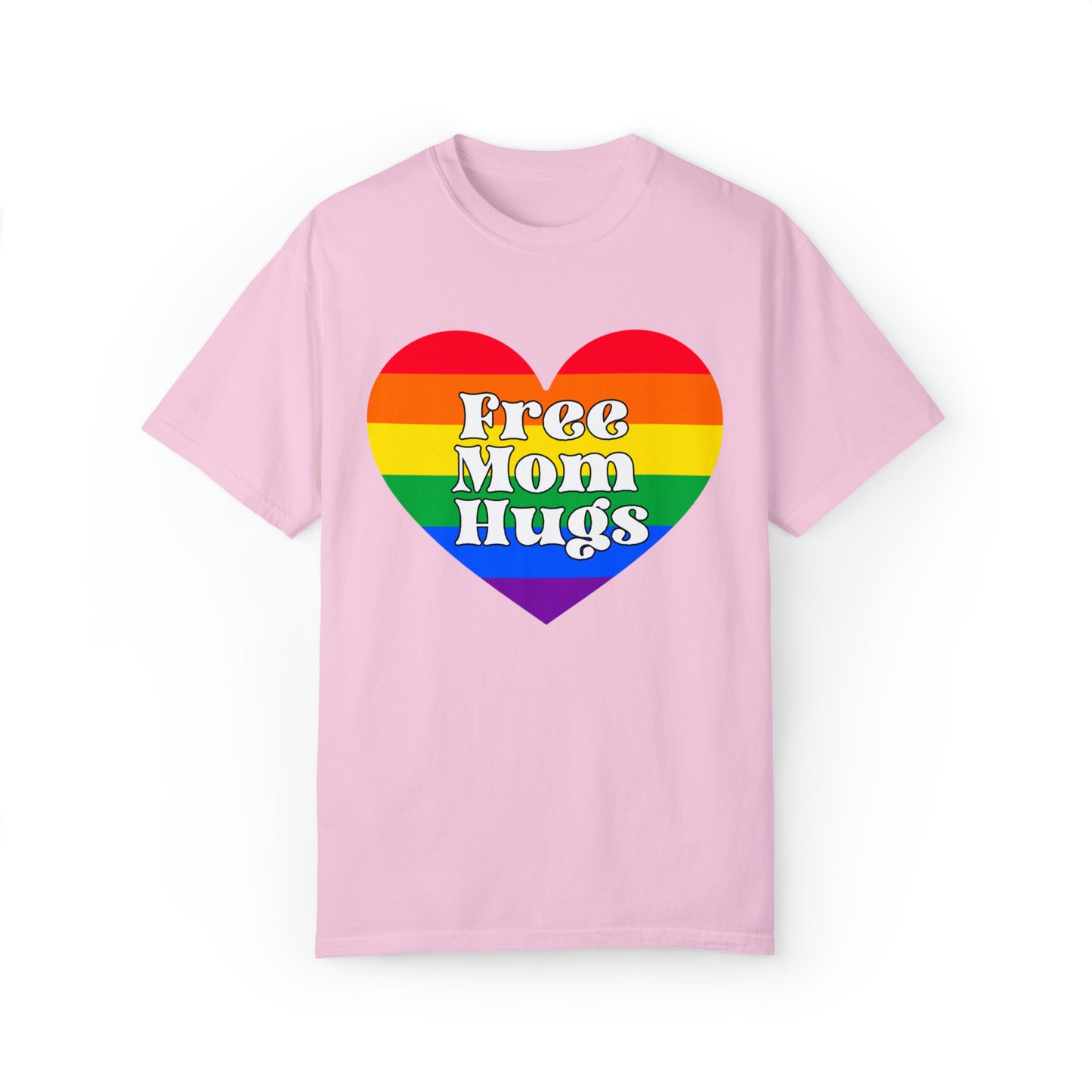 Free Mom Hugs T-Shirt, Ally Mom Apparel, Rainbow Gay Pride T-Shirt, Lgbtq Proud Parent Shirt, Equality Gifts, Rainbow Heart Shirt,mama Tee