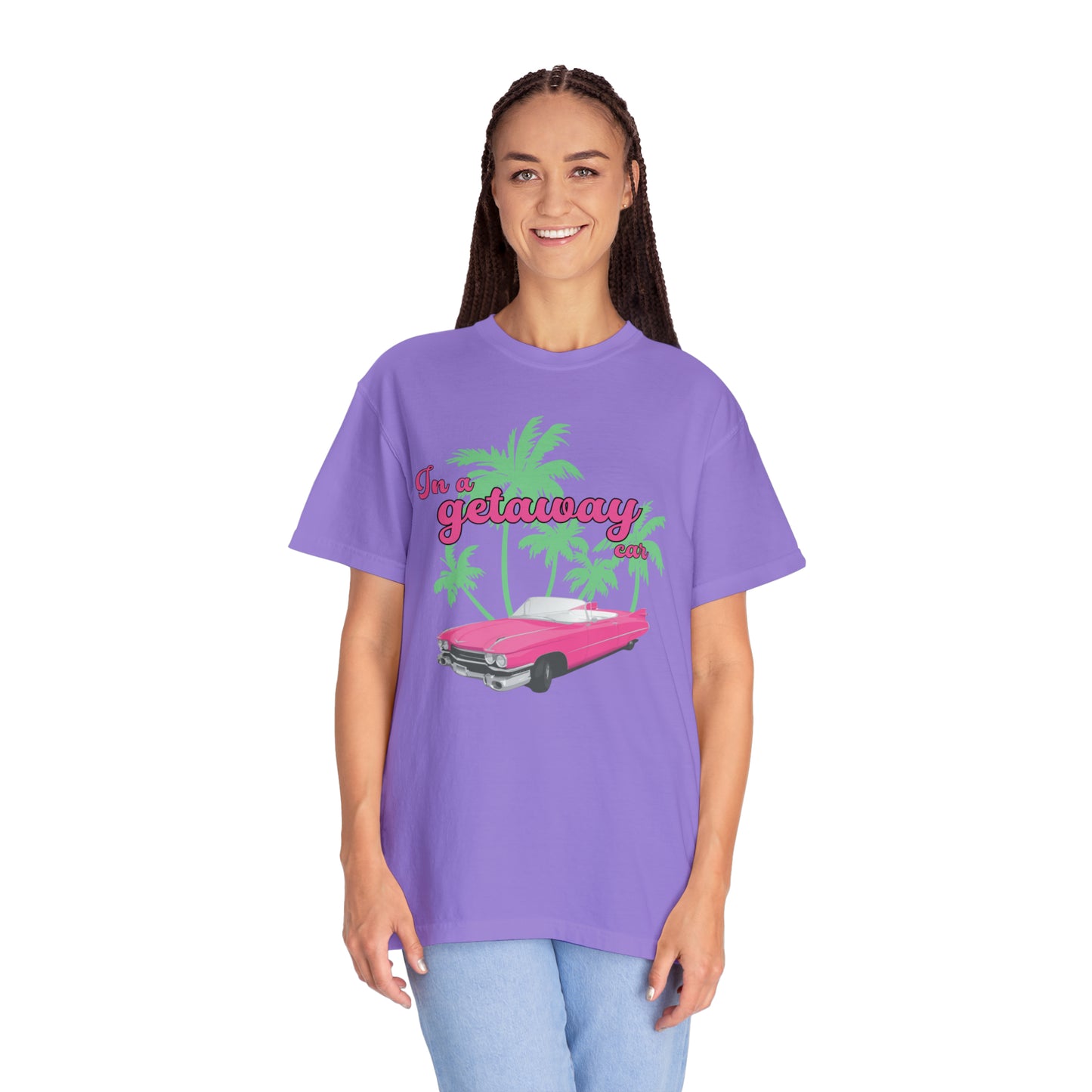 Pink convertible Getaway Car Shirt, Nothing Good, Reputation Album, Taylor Merch, Taylor Fan Gift, Concert TShirt, Comfort Colors