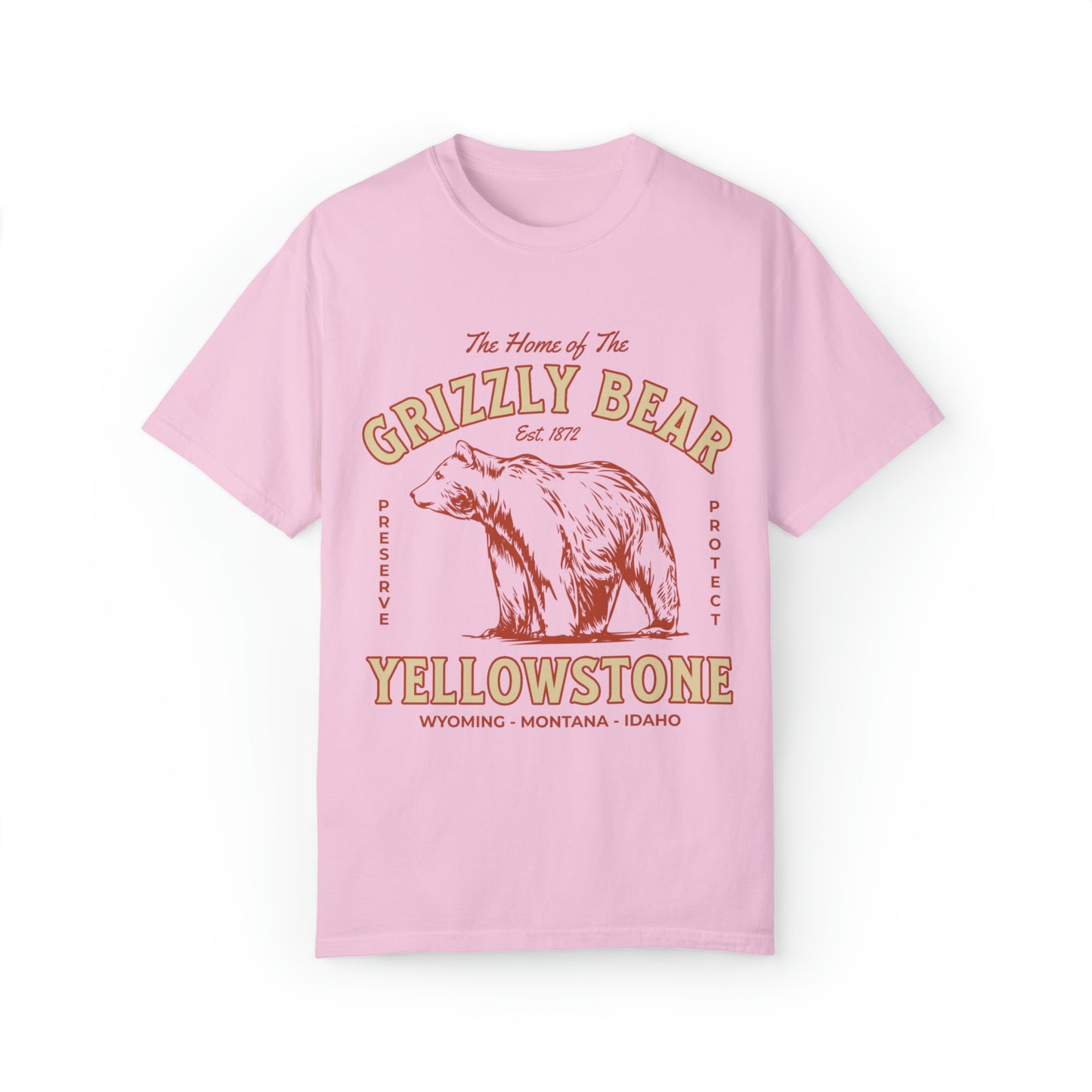 Yellowstone National Park Tee, Yosemite Shirt, Wildlife grizzly bear conservation Tshirt, Explore America Road Trip Shirts, Travel Tee