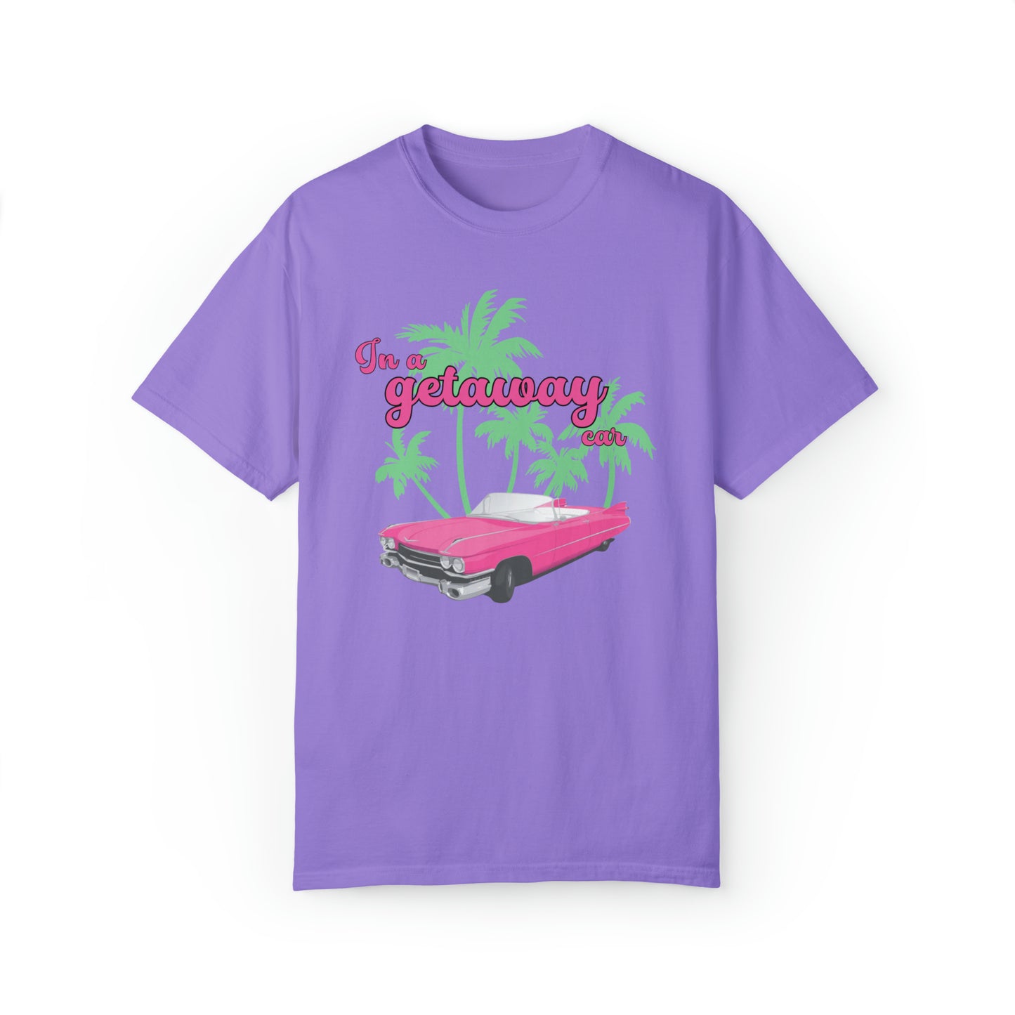 Pink convertible Getaway Car Shirt, Nothing Good, Reputation Album, Taylor Merch, Taylor Fan Gift, Concert TShirt, Comfort Colors