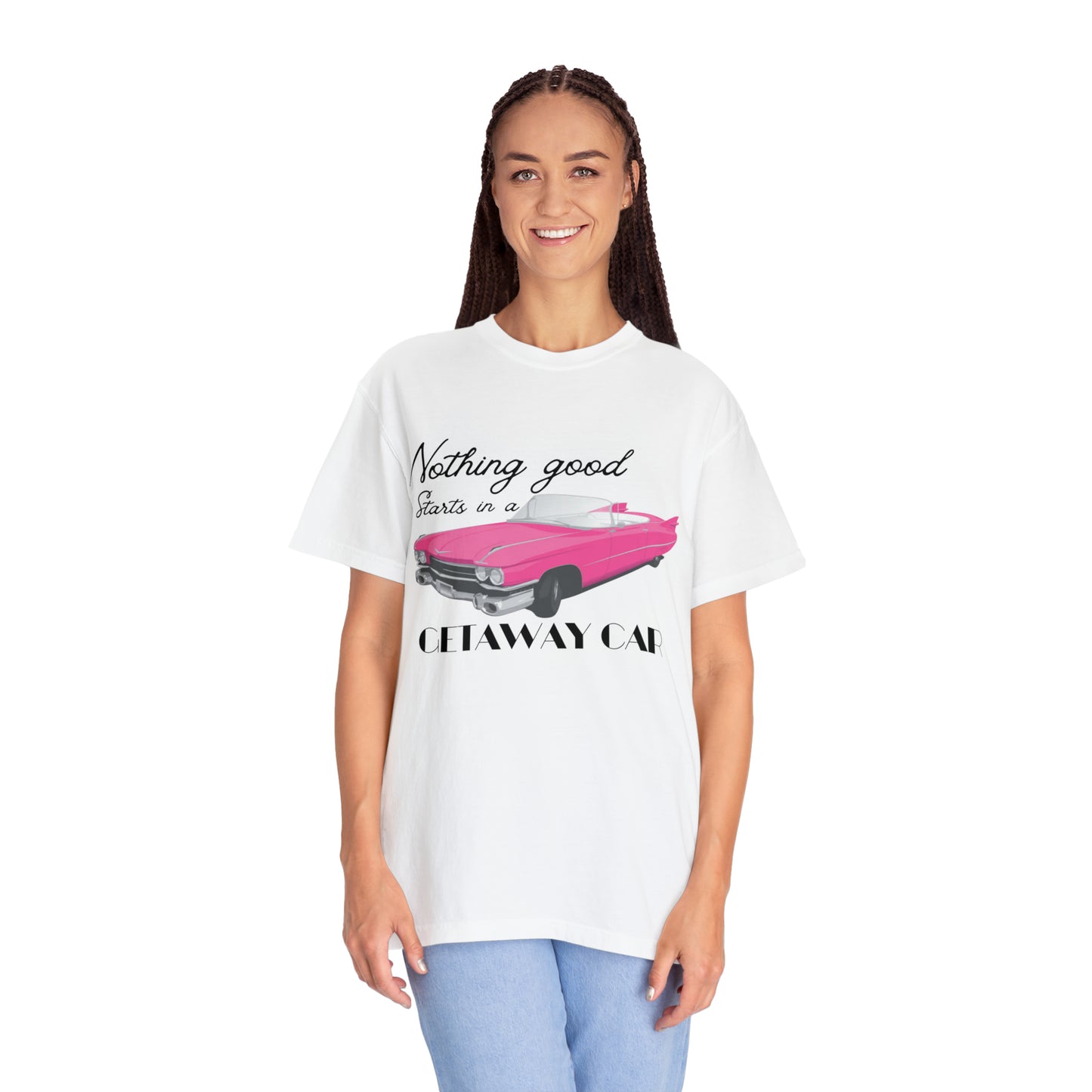 Pink convertible Getaway Car Shirt, Nothing Good, Reputation Album, Taylor Merch, Taylor Fan Gift, Concert TShirt, Comfort Colors