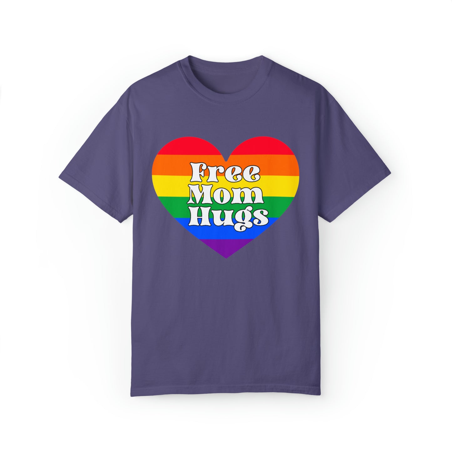 Free Mom Hugs T-Shirt, Ally Mom Apparel, Rainbow Gay Pride T-Shirt, Lgbtq Proud Parent Shirt, Equality Gifts, Rainbow Heart Shirt,mama Tee