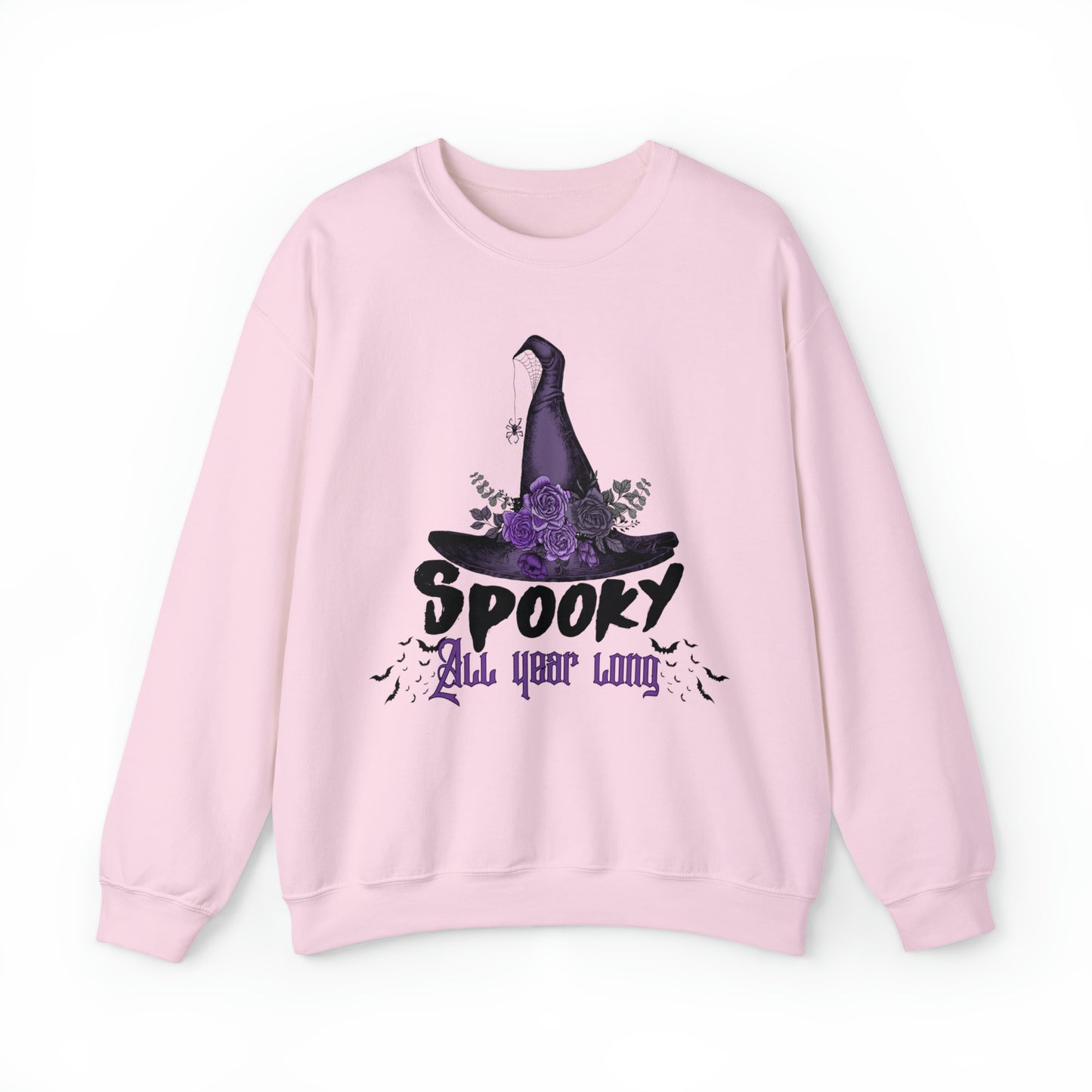 Spooky all year long witch hat sweatshirt, cute gothic halloween hoodie, midnight margaritas, wednesday sweater, funny haunted outfit