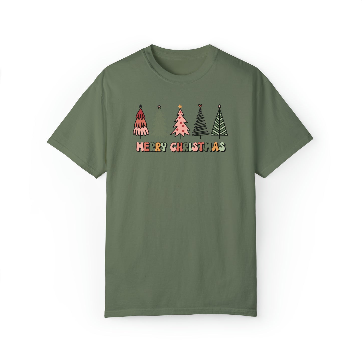 Cute christmas tree tshirt, christmas shirt, retro christmas shirt, comfort colors shirt