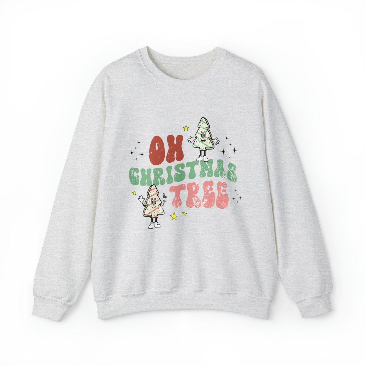 Funny Christmas tree cake snack sweatshirt, hilarious xmas spirit coworker gift, holiday meme sweater, winter wonderland hoodie, little deb snack lover