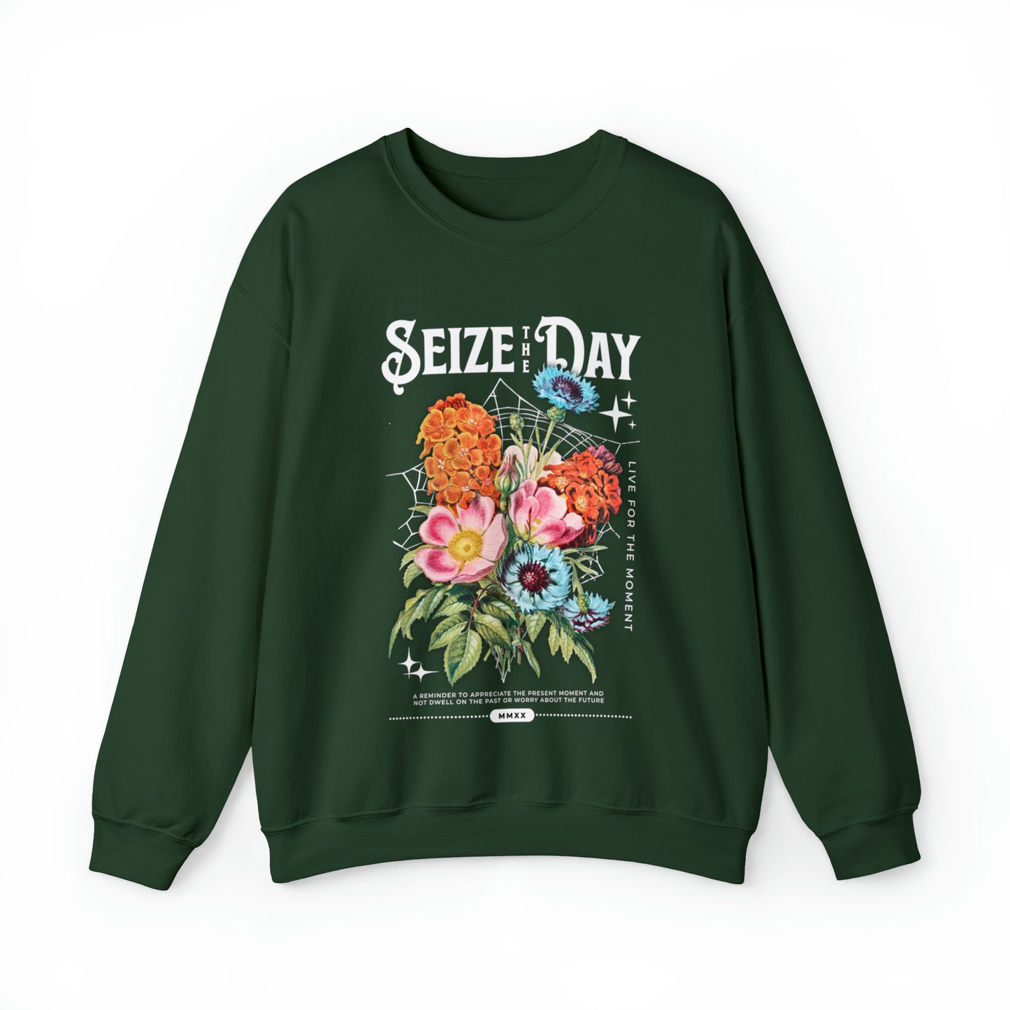 Floral seize the day anti anxiety Sweatshirt, Inspirational live in the moment,Mental Health, be present, Tomorrow needs you Matter hoodie