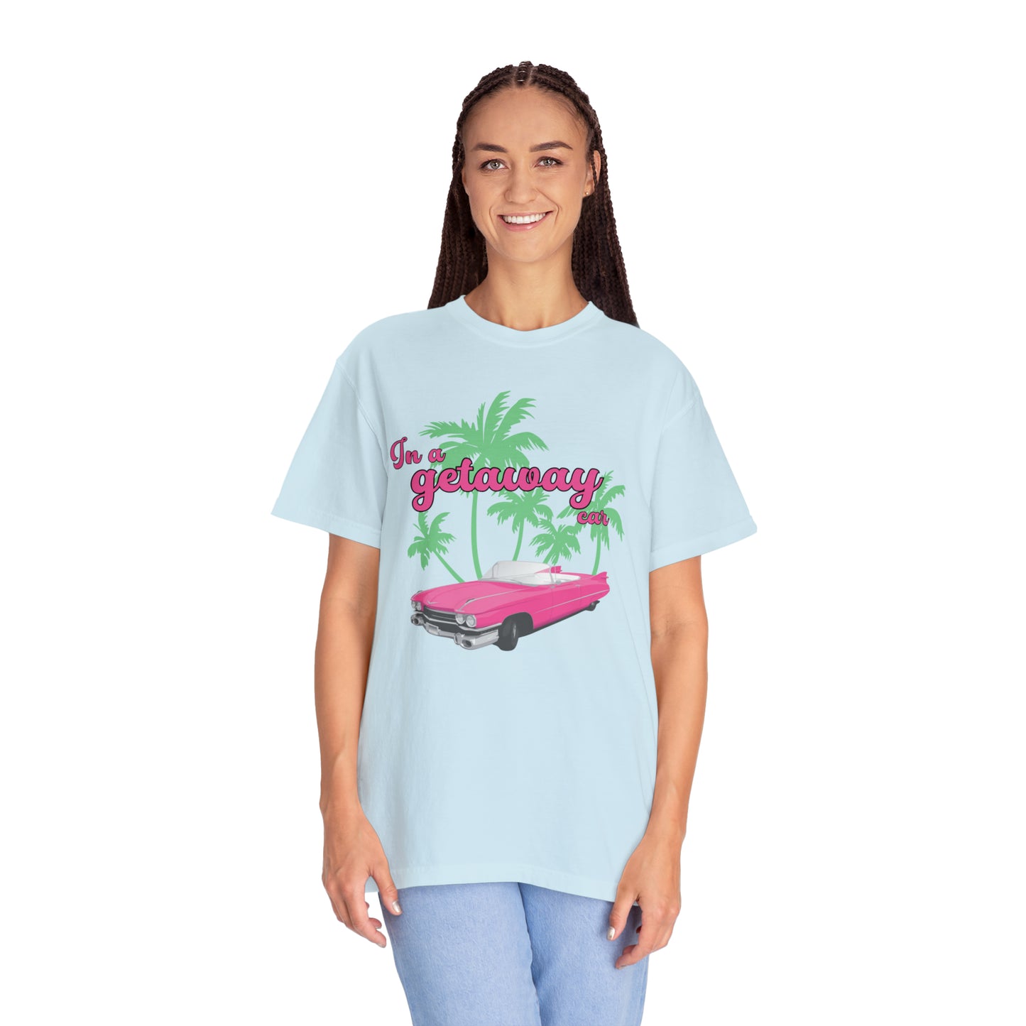 Pink convertible Getaway Car Shirt, Nothing Good, Reputation Album, Taylor Merch, Taylor Fan Gift, Concert TShirt, Comfort Colors