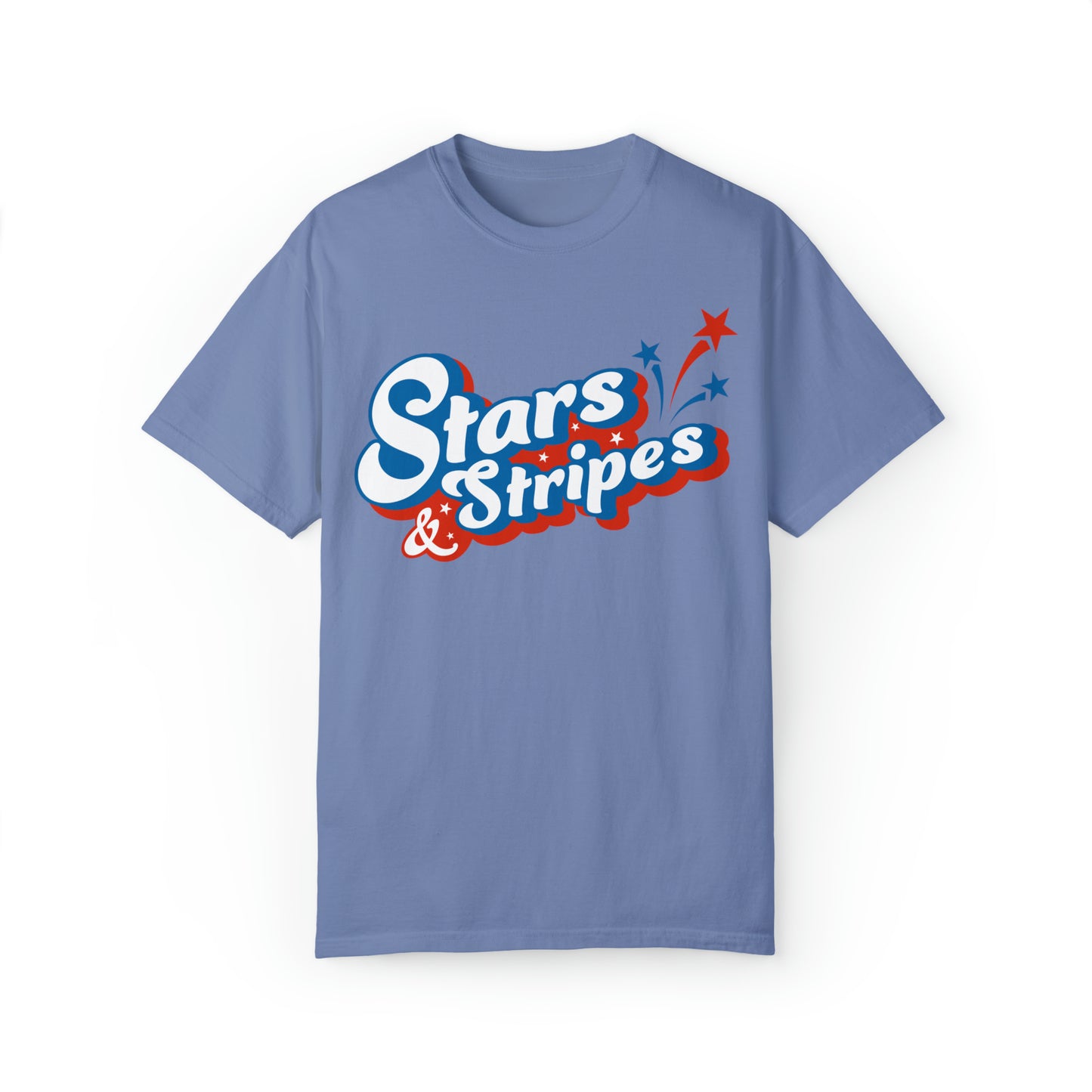 Comfort colors stars stripes funny tshirt, cute 4th of july shirt, patriotic independence day tee, boho America shirts, Party in the USA