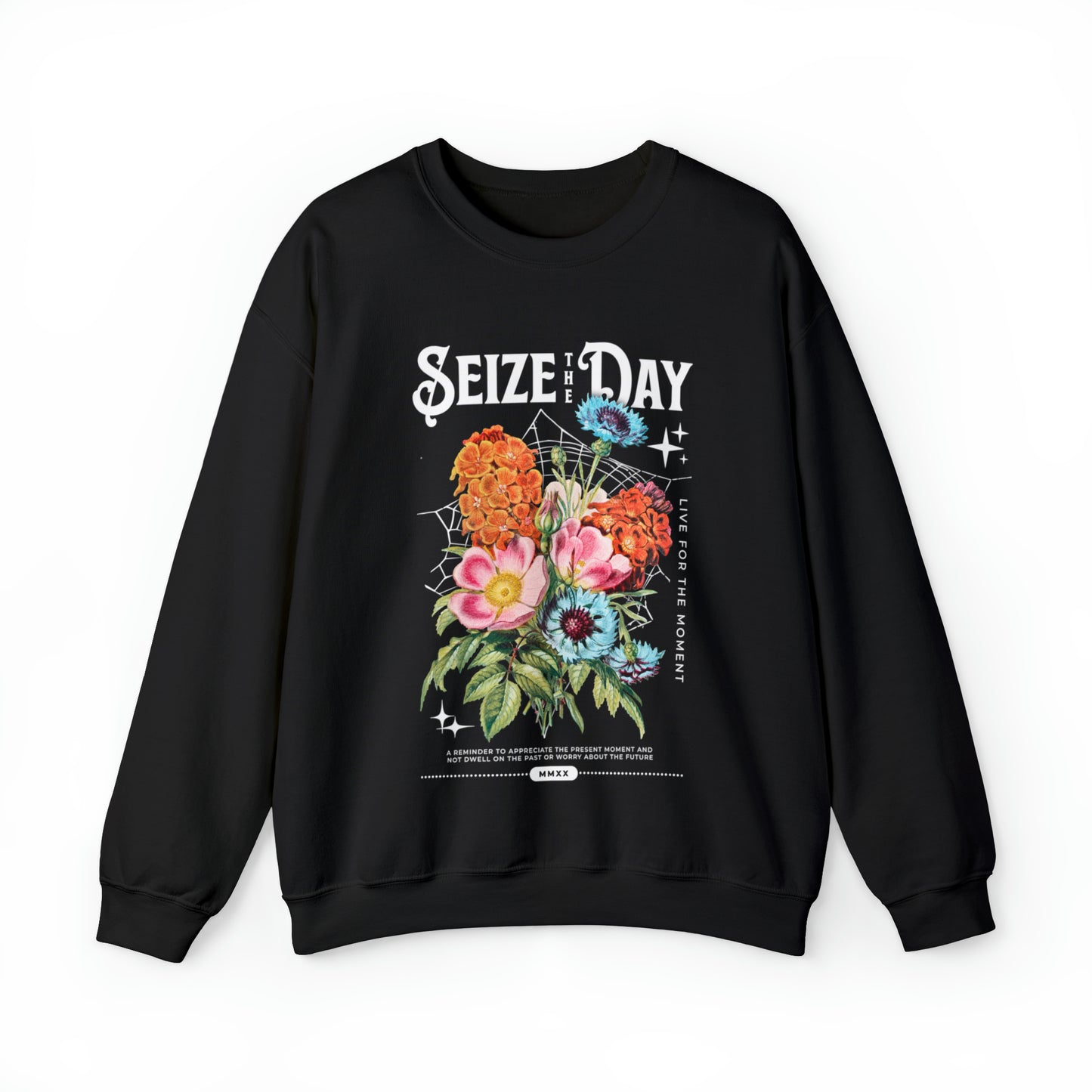 Floral seize the day anti anxiety Sweatshirt, Inspirational live in the moment,Mental Health, be present, Tomorrow needs you Matter hoodie