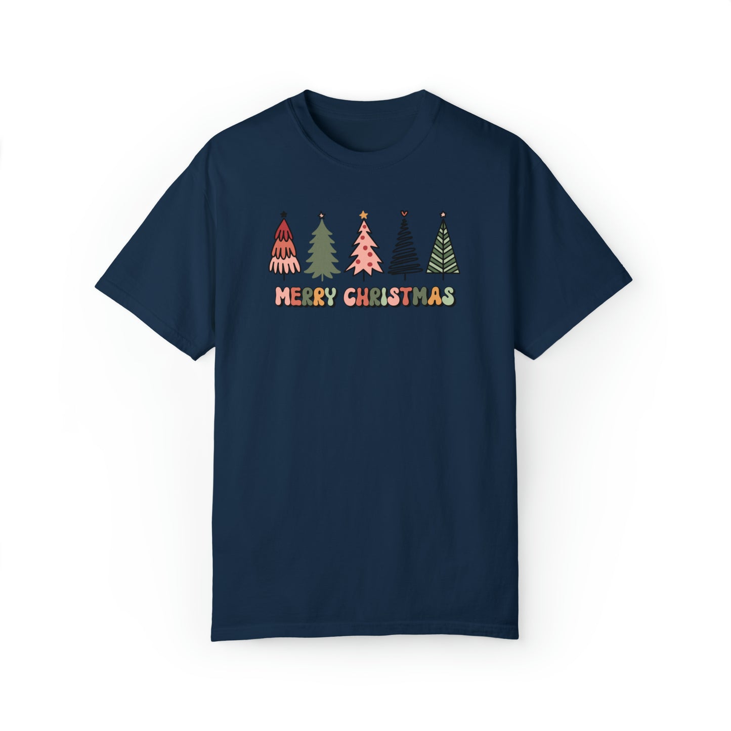 Cute christmas tree tshirt, christmas shirt, retro christmas shirt, comfort colors shirt