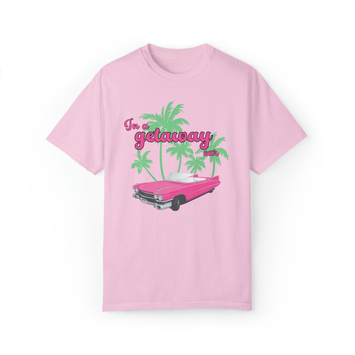 Pink convertible Getaway Car Shirt, Nothing Good, Reputation Album, Taylor Merch, Taylor Fan Gift, Concert TShirt, Comfort Colors