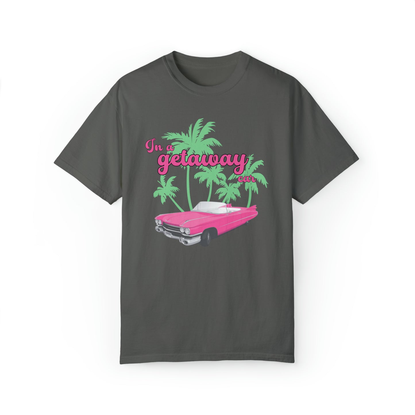 Pink convertible Getaway Car Shirt, Nothing Good, Reputation Album, Taylor Merch, Taylor Fan Gift, Concert TShirt, Comfort Colors