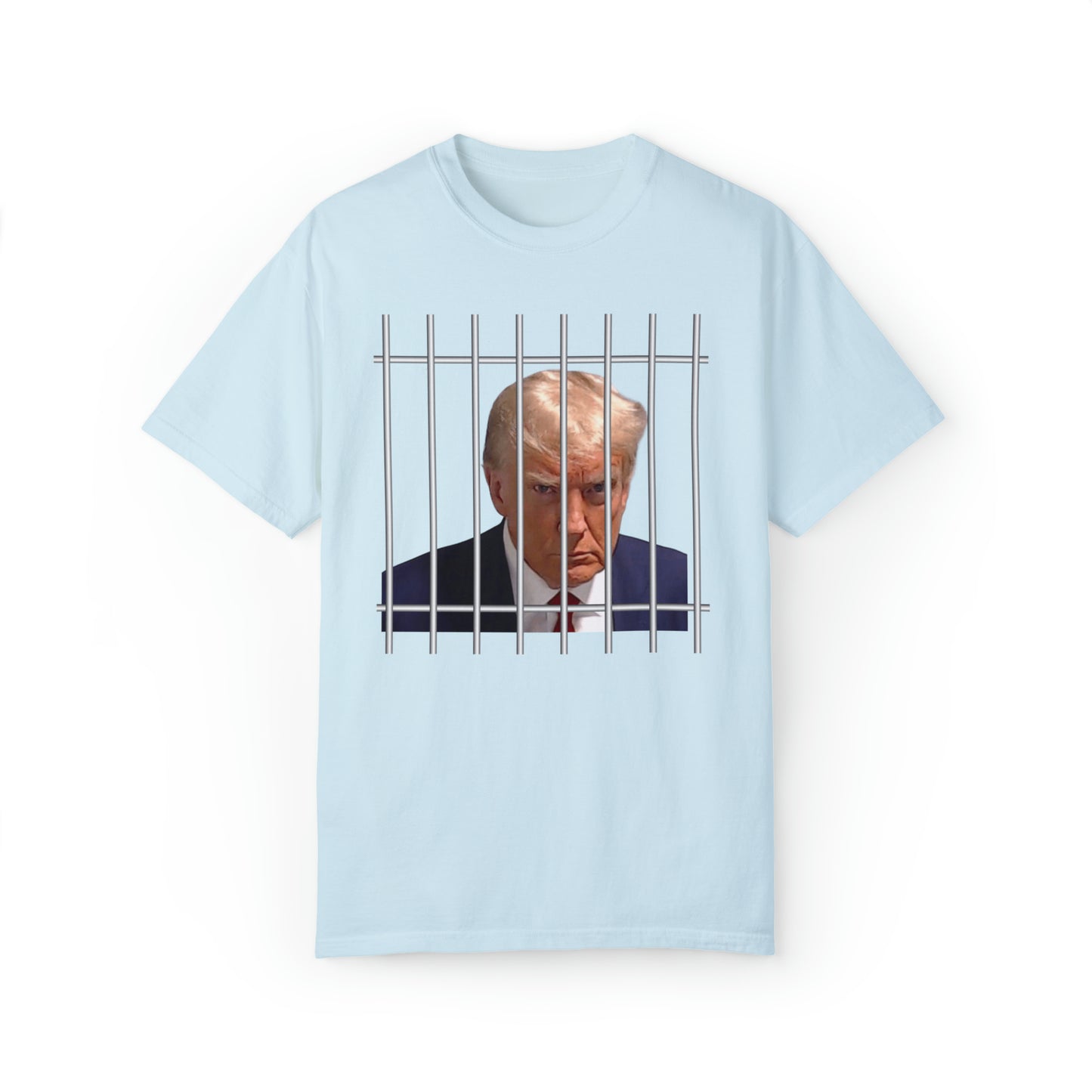 Comfort colors funny Donald Trump Mugshot jail Tshirt, meme shirt, dark humor tee, distressed graphic tee, political shirt, democrat, liberal