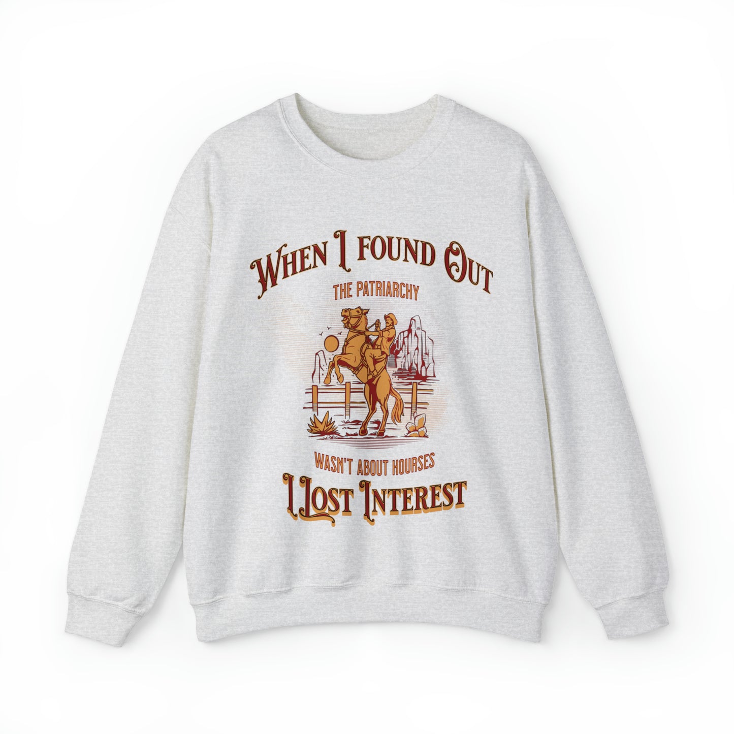 Funny barb movie ken quote sweater, when I found out the patriarchy wasnt about horses, cowboy feminist sweatshirt, Barbiecore, himbo hoodie