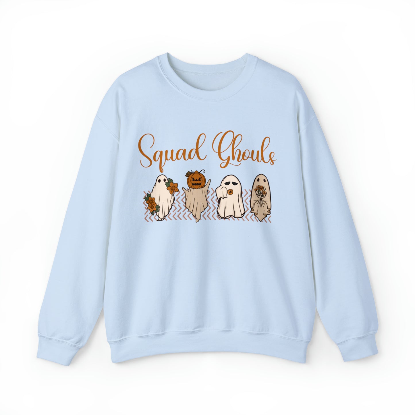 Funny squad ghouls/goals groovy Halloween Sweatshirt, cute boho fall thanksgiving hoodie, spooky ghost autumn sweater weather, pumpkin patch