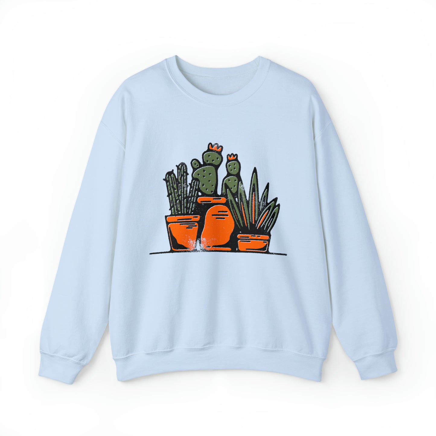 Cute retro cactus graphic sweatshirt, vintage inspired succulent sweater, botanical nature desert hoodie, southwest landscape, country shirt