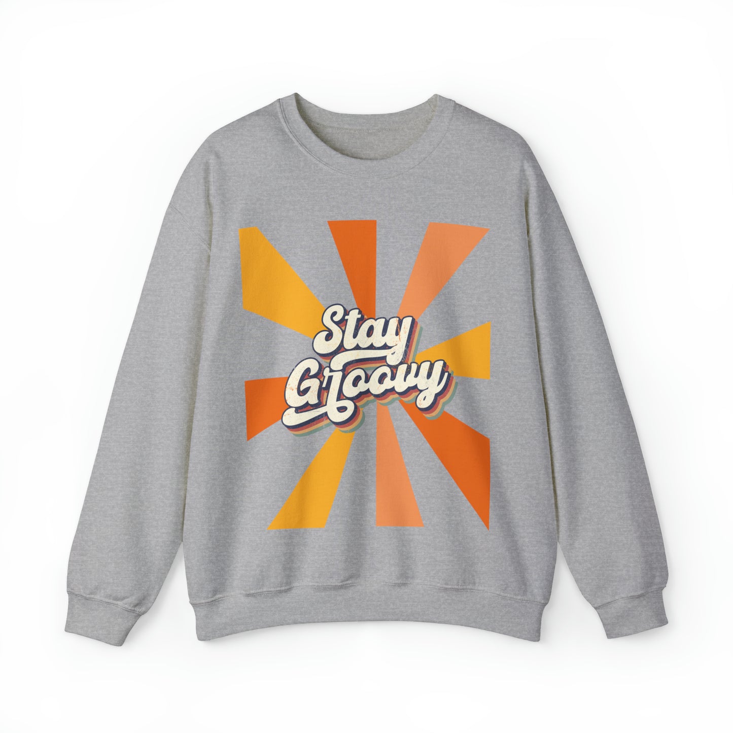 Vintage 70s, 60s aesthetic stay groovy sweatshirt, boho hippie retro shirt, gift idea for boomers