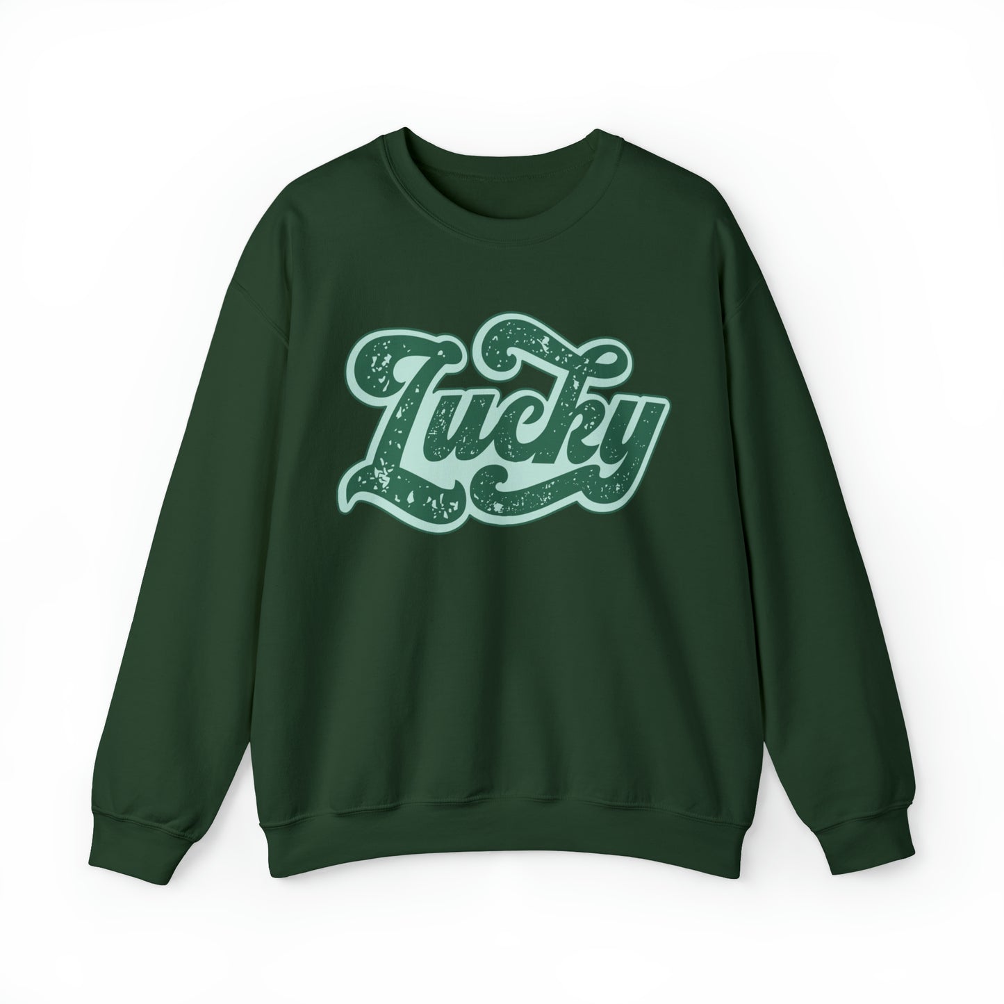 Retro lucky st. patrick's day sweatshirt, cute vintage st paddys day sweater, luck of the irish hoodie