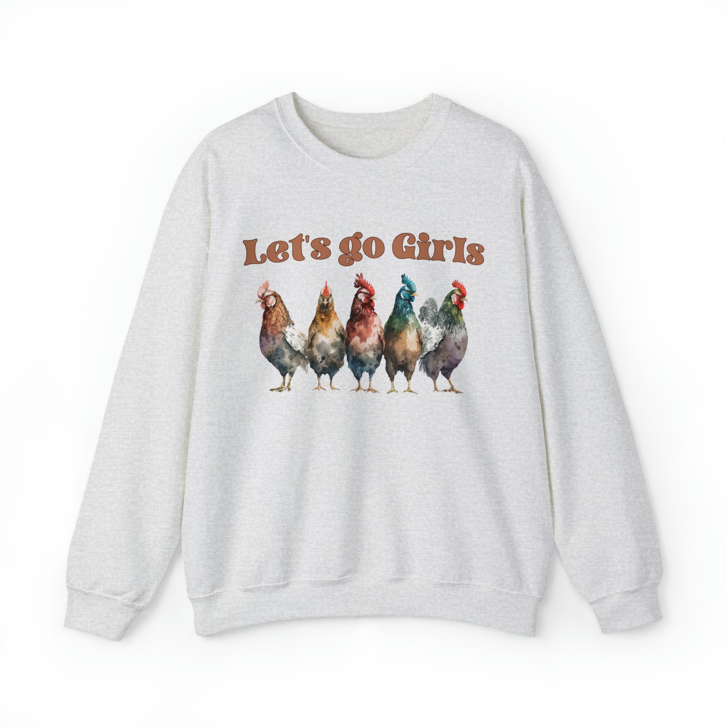 Cute Chicken Shirt For Farmer, Funny Chicken Sweatshirt, Chicken Mom sweater, Farm Girl hoodie, Farm Family  shirt, lets go girls hen flock