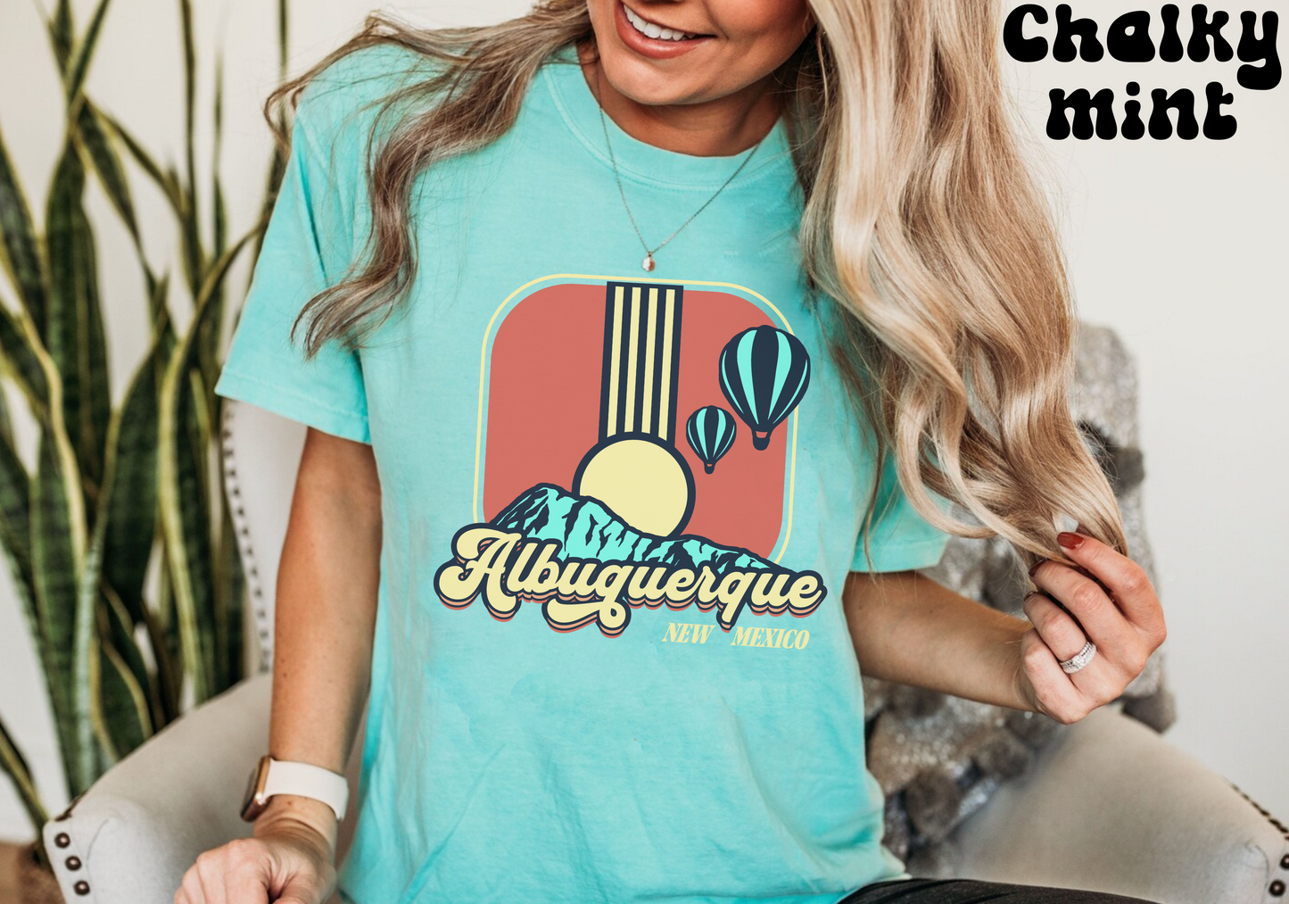 Comfort colors albequerque new mexico hot air balloon festival tshirt, boho travel america shirt, retro state park tee, desert south west