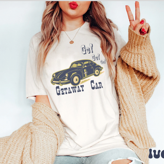 comfort colors Pink convertible Getaway Car Shirt,  Eras concert 2023 Shirts - taylor Fan tshirt - tour merch - gift idea for music stan