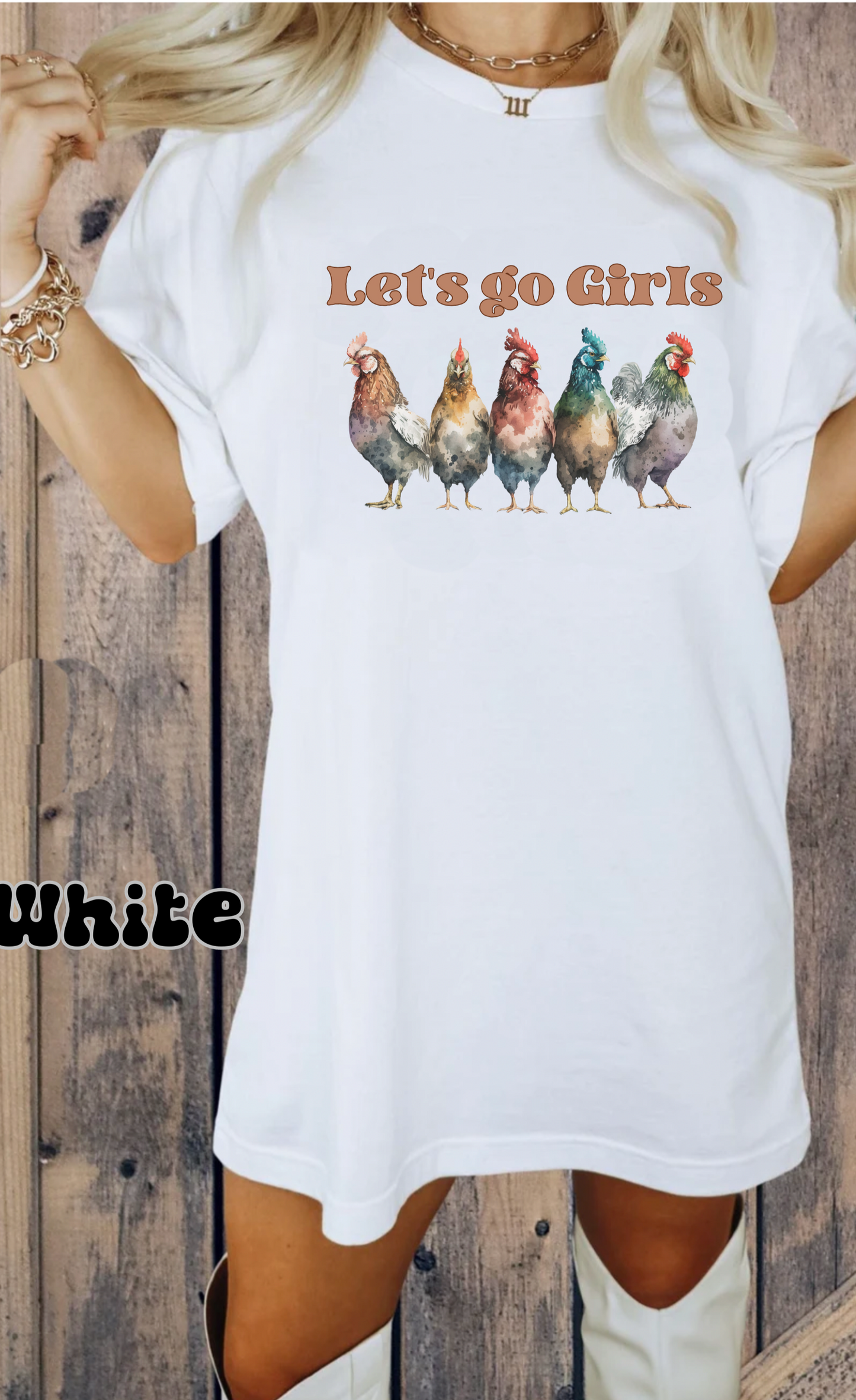 Comfort colors Cute Chicken Shirt For Farmer, Funny hen flock TShirt, Chicken Mom Tee, retro Farm Girl Shirt, Farm Family Tee, lets go girls