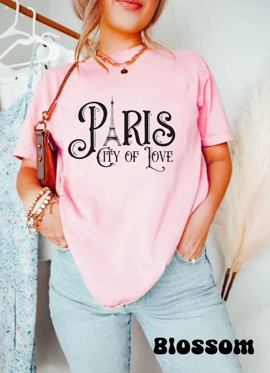 Comfort Colors Paris France Tshirt, Eiffel Tower shirt, french girl fashion , Travel France shirt, classic victorian style, Vintage inspired