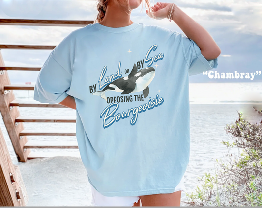 Comfort Colors environmentalist anti capitalist Gladis the Orca whale shirt, funny yacht killer tshirt, minimalist boho Team ocean life tee