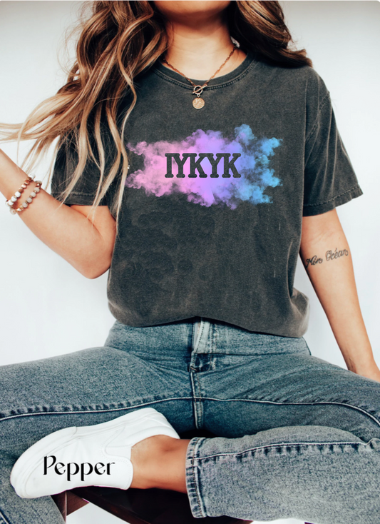 Bi Pride outfit, Bisexual cloud shirt, Queer Subtle Comfort Colors TShirt, boho celestial IYKYK LGBTQ tee, rainbow cottagecore aesthetic