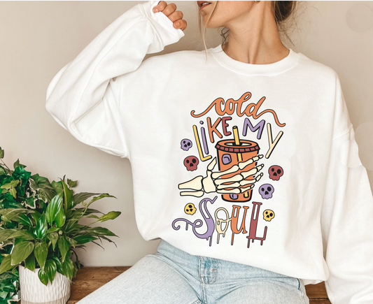 Coffee lovers halloween sweatshirt, funny halloween sweater, skeleton hoodie