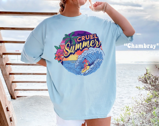 Comfort colors Cruel Summer Shirt, Taylor Lover tee, Eras concert Merch, Boho tshirt, Y2K beach bum, retro vintage inspired, tour tshirt