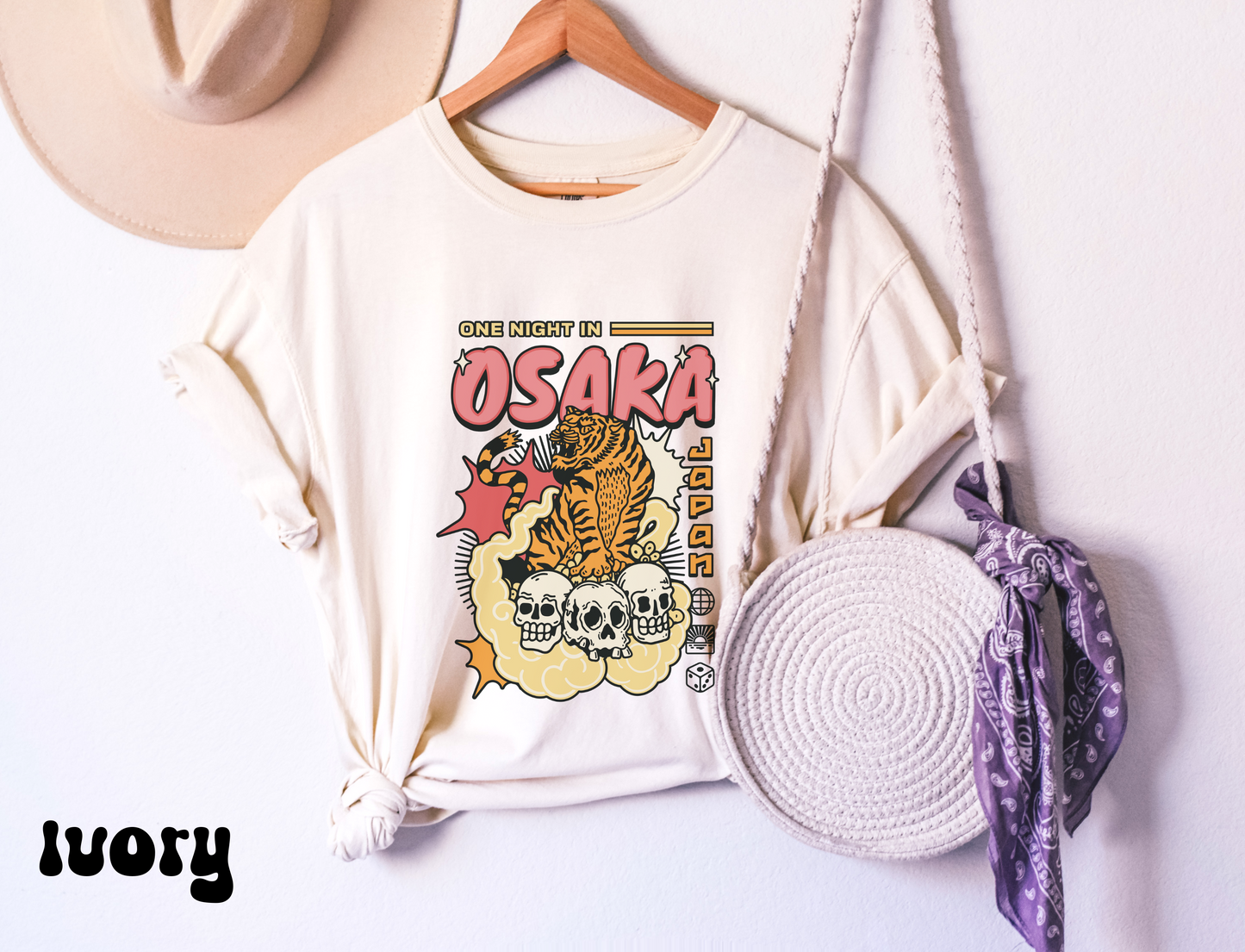 Comfort color Japanese Takoyaki Osaka tiger skulls Shirt, Kanji and Hiragana Street Wear T-Shirt, Perfect Souvenir, travel japan graphic tee