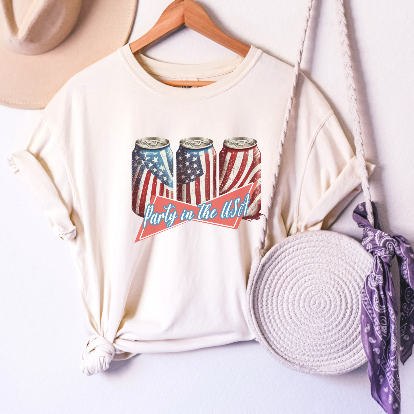 comfort colors Retro Party in the USA Shirt, America The Beautiful, 4th Of July Shirt, Fourth Of July, Patriotic USA Gift, Graphic Tee