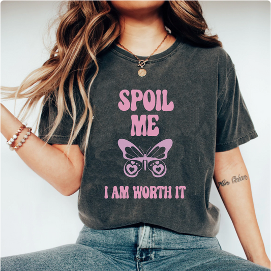 Comfort Colors® Retro spoil me Tshirt, funny Vacation shirt, Holiday Beach Bum, daddy's girl, stay salty Tee, vintage Y2K VSCO shirt