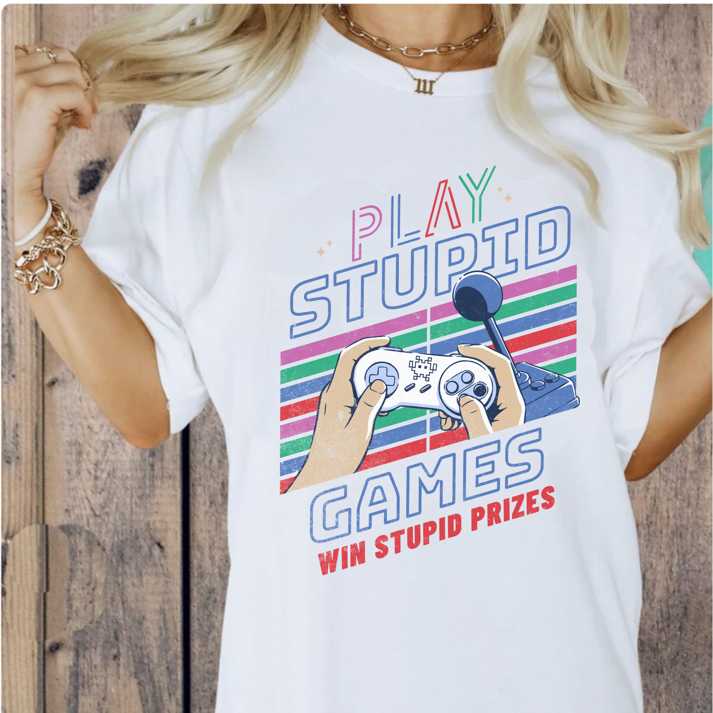 Comfort colors play stupid games Shirt, Taylor Lover Merch, Eras Merch, Gamer fan Merch, Boho tshirt, retro video game, rainbow pride tee